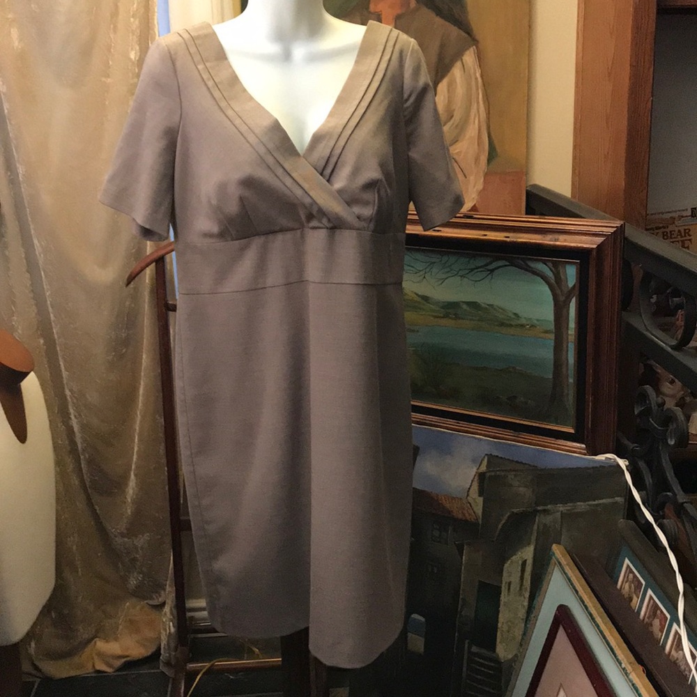Ann Taylor dress 10 petite gray